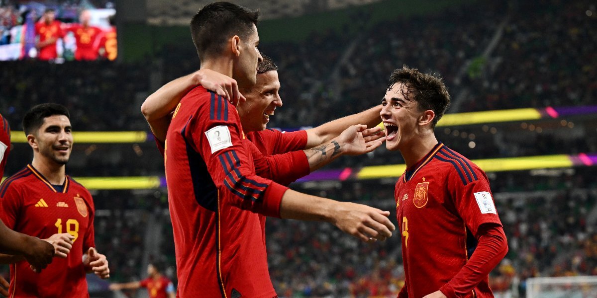 Полузащитник сборной Испании Гави признан лучшим игроком матча ЧМ-2022 с костариканцами по итогам голосования на сайте ФИФА
