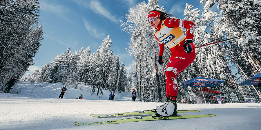 Непряева завоевала серебро в классической «разделке» на 10 км на этапе КМ в Лахти
