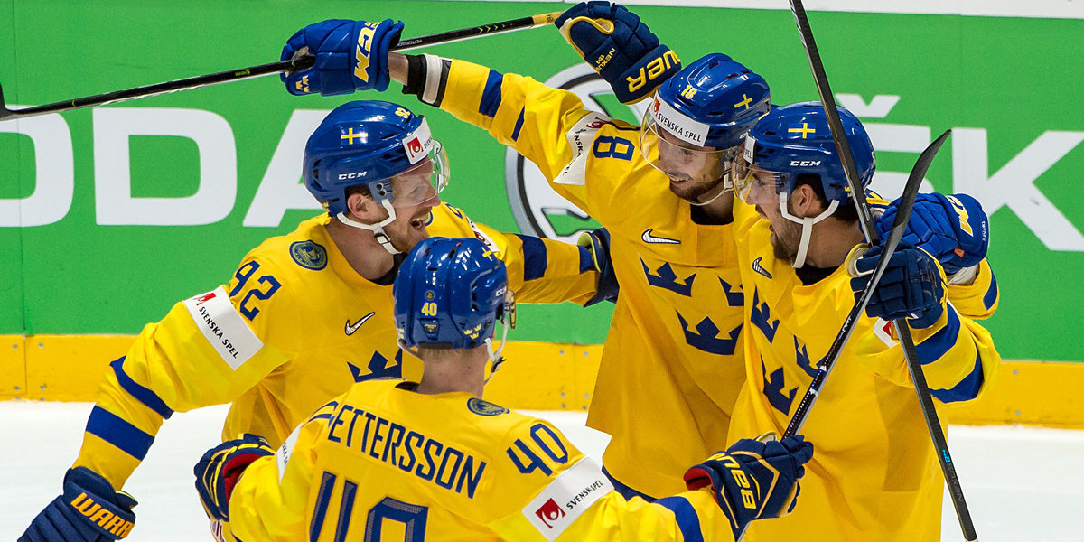 Сборная Швеции забросила семь шайб норвежцам на ЧМ-2022 по хоккею