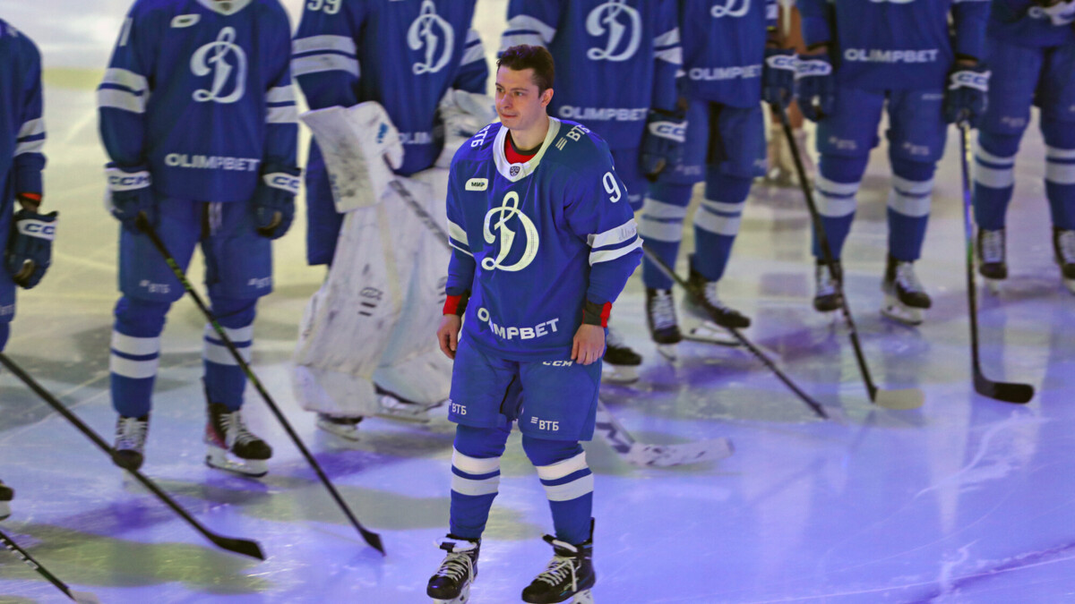 Форвард «Динамо» Гусев пятым в истории КХЛ преодолел отметку в 600 очков