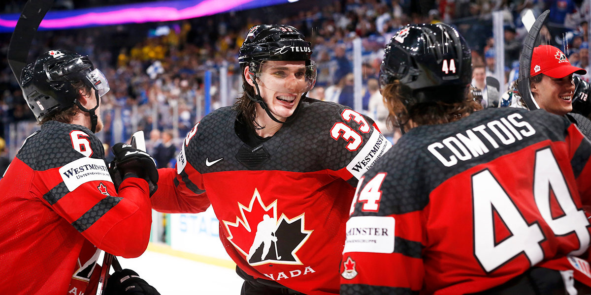 Сборная Канады по хоккею в овертайме победила шведов в 1/4 финала ЧМ, отыгравшись со счета 0:3