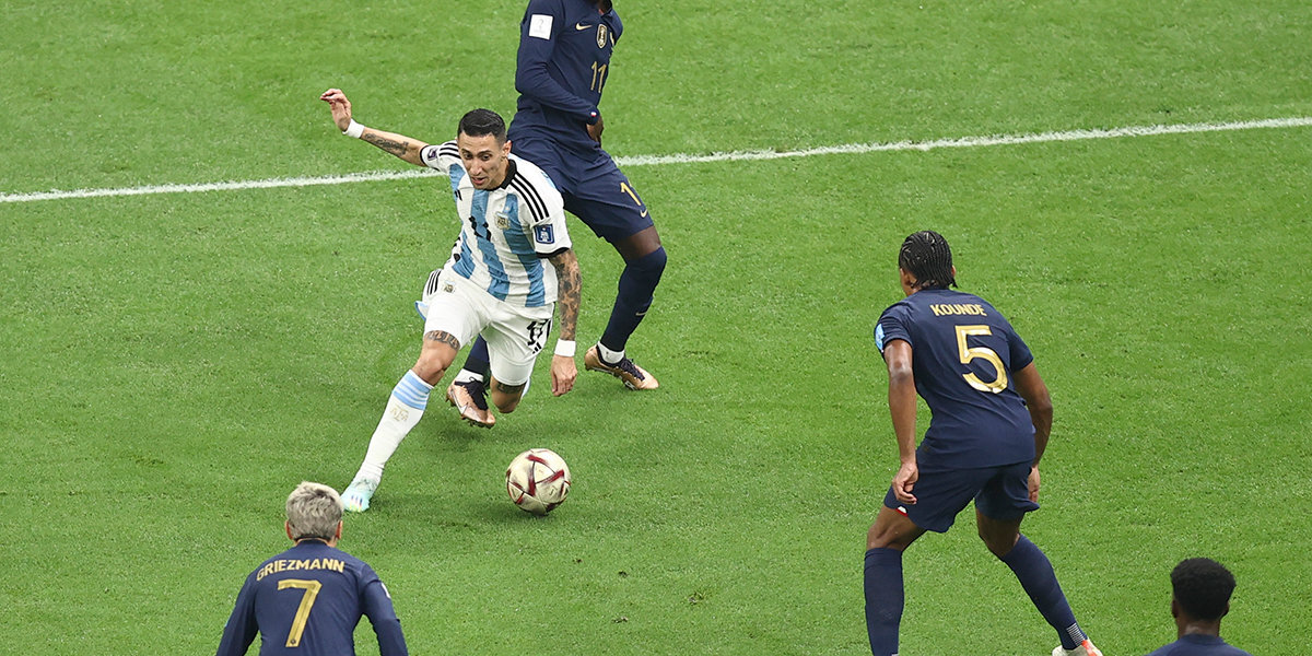 Аргентина — Франция 2:0: Ди Мария забил второй мяч аргентинцев в финале ЧМ-2022. Видео