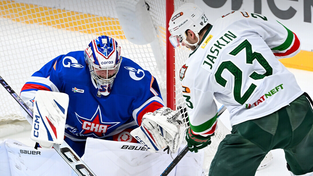 Шайба Плотникова принесла СКА победу над «Ак Барсом» в матче КХЛ