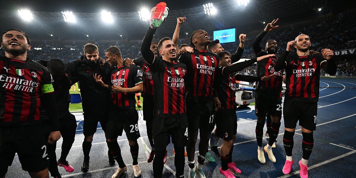 «Милан» сыграл вничью с «Наполи» и вышел в полуфинал Лиги чемпионов