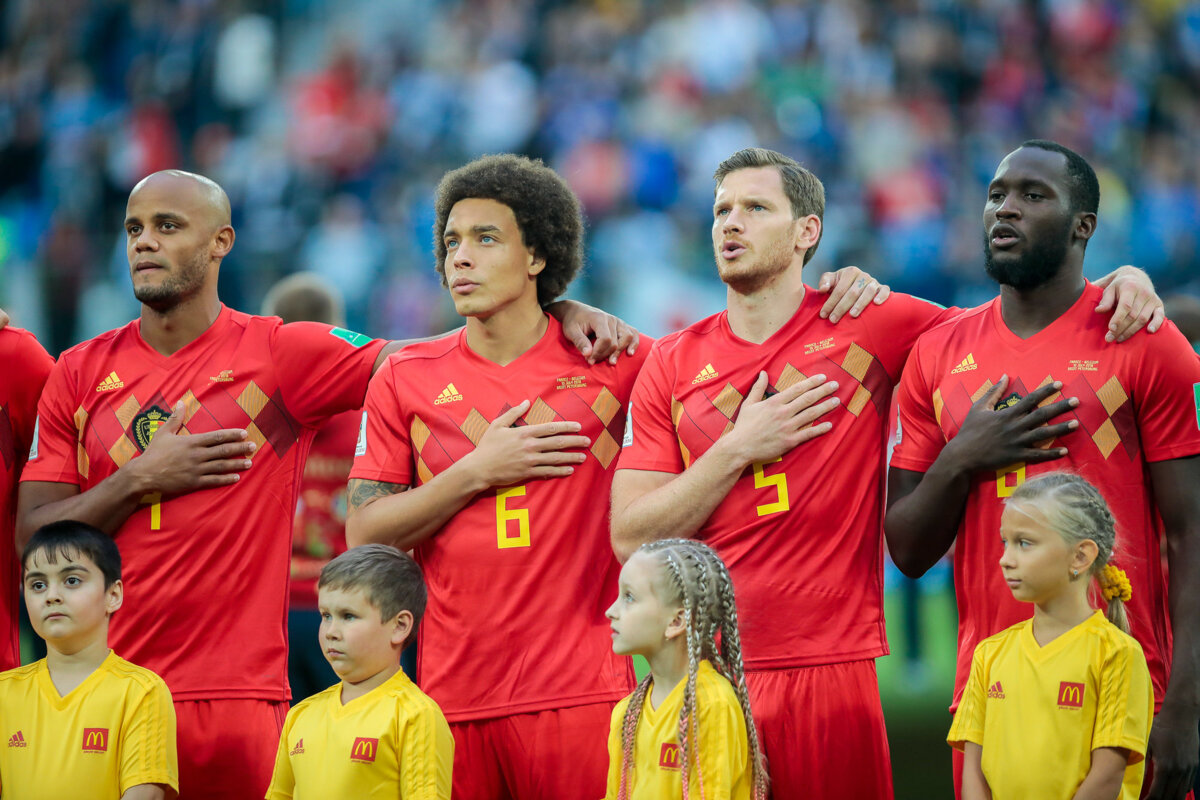 Сборная Бельгии проводит тренировку в две группы в преддверии матча за 3-е место на ЧМ