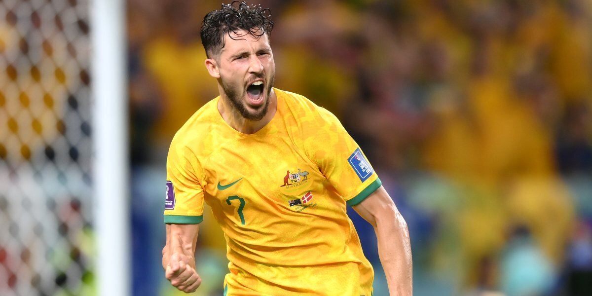 Нападающий сборной Австралии Леки признан лучшим игроком матча ЧМ-2022 с Данией
