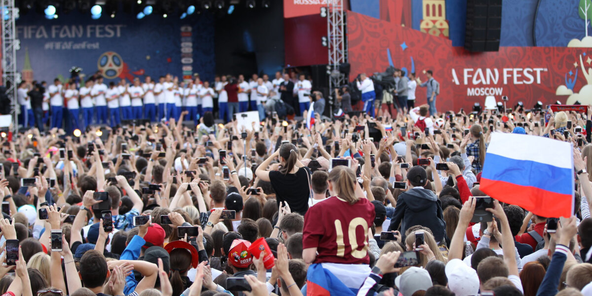 Фестиваль болельщиков на Воробьевых горах суммарно собрал уже 1,6 миллиона человек