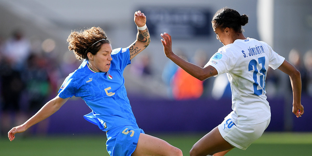 Сборные Италии и Исландии сыграли вничью в матче женского чемпионата Европы по футболу