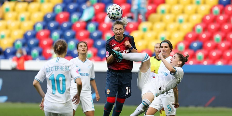 «Зенит» уступил ЦСКА в дебютном матче в женской Суперлиге