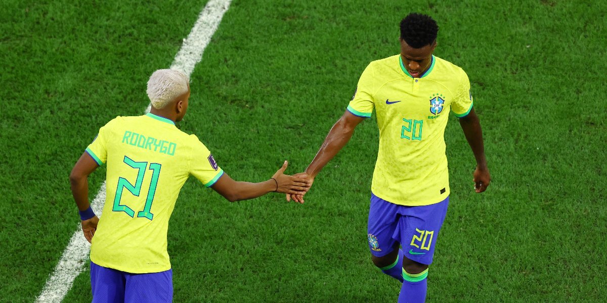 Хорватия — Бразилия — 0:0. Родриго заменил Винисиуса Жуниора на 64-й минуте матча ЧМ-2022