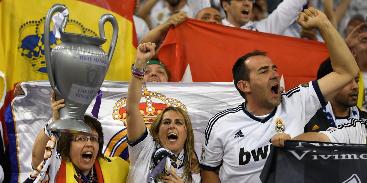Болельщики «Реала» празднуют чемпионство. Попробуйте остановить их