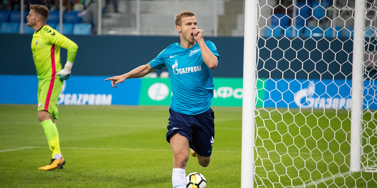 Дубль Кокорина вывел «Зенит» в групповой раунд Лиги Европы