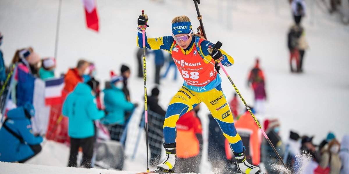 Шведка Магнуссон одержала победу в спринте на этапе Кубка мира по биатлону в Анси