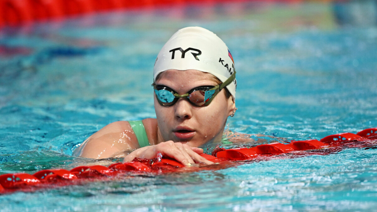 Мария Каменева выиграла финальный заплыв на 100 метров на спине на чемпионате России