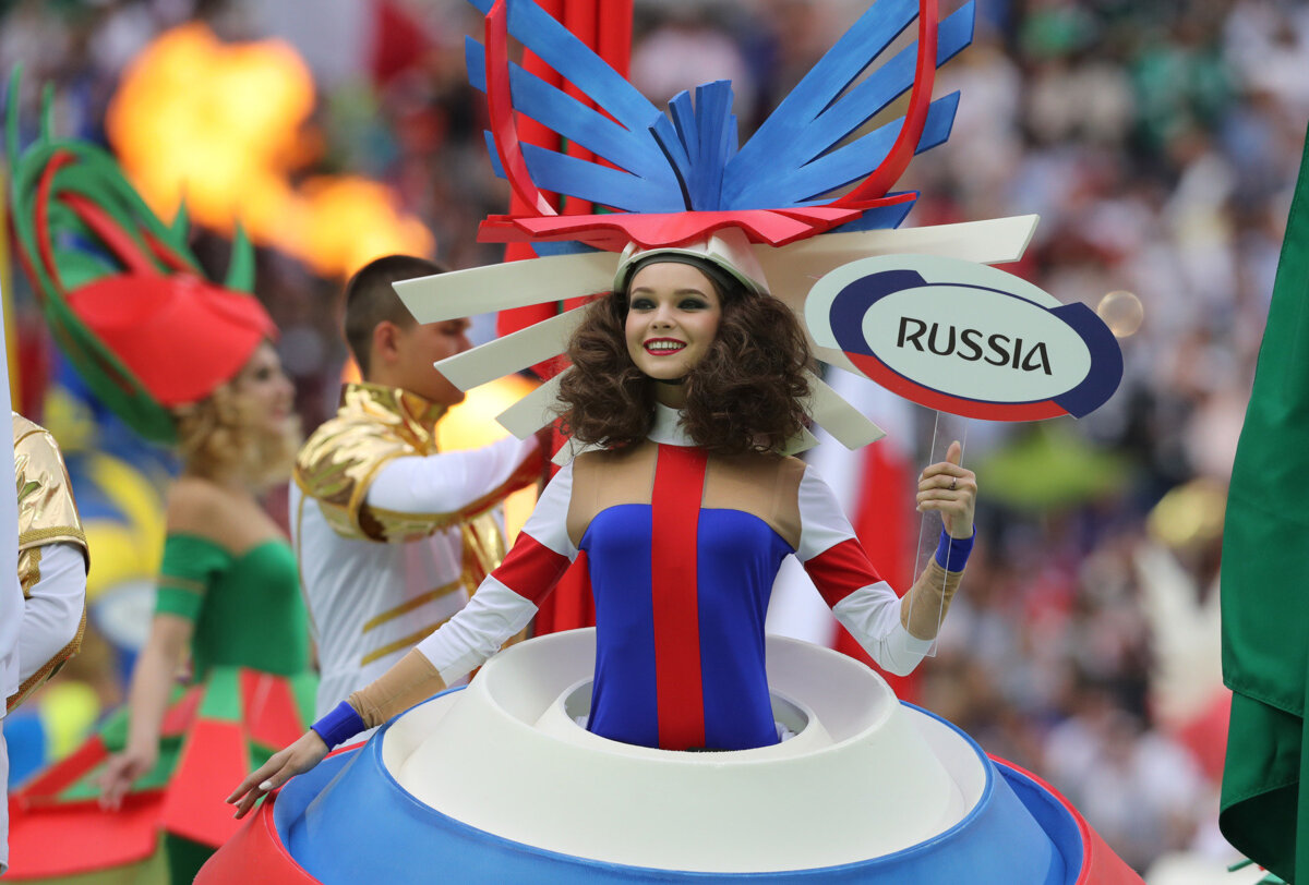 FIFA World Cup 2018. Opening ceremony of the 2018 FIFA World Cup at Luzhniki Stadium. 