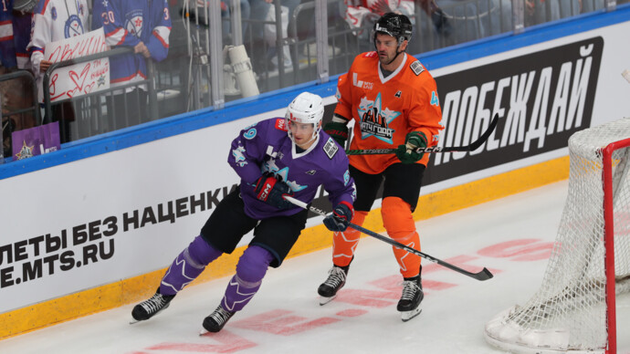 Хоккейный «Матч года» между звездами КХЛ и НХЛ завершился вничью