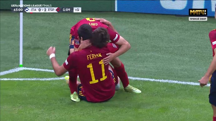 Италия - Испания. 0:2. Ферран Торрес (видео)