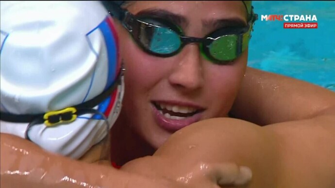 Дарья Рогожинова победила на дистанции 200 м комплексным плаванием (видео). Игры БРИКС. Плавание (видео)