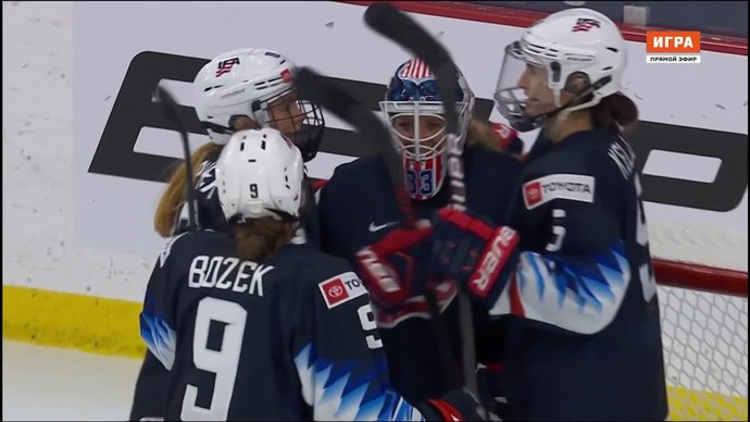 Женская сборная России по хоккею уступила США (видео)