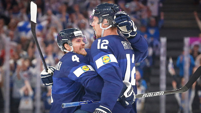 Сборная Финляндии одолела команду Словакии в четвертьфинале ЧМ-2022 по хоккею