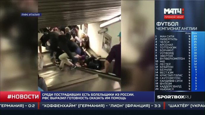 Подробности кошмарного инцидента с болельщиками ЦСКА в Риме (видео)