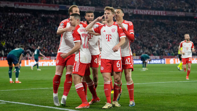 «Бавария» обыграла «Арсенал» и вышла в полуфинал Лиги чемпионов