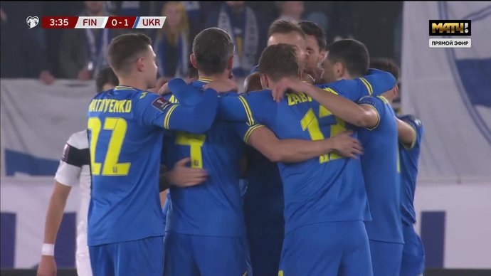 Финляндия - Украина. 0:1. Андрей Ярмоленко (видео)