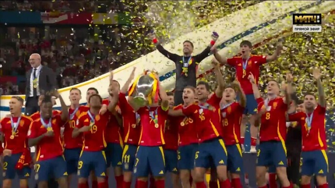 Испания - Англия. Голы и лучшие моменты (видео). Чемпионат Европы-2024. Футбол (видео)