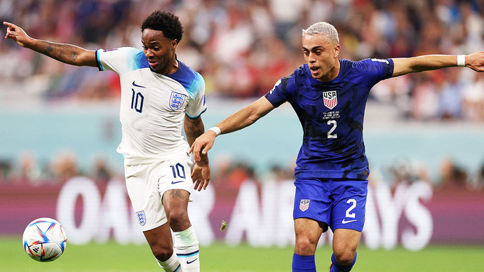 Сборные Англии и США сыграли вничью в матче группового этапа ЧМ-2022