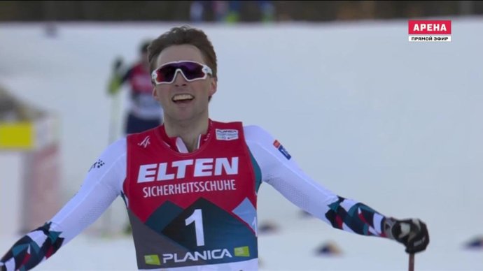 Норвежец Ярл-Магнус Риибер выиграл гонку на 10 км (видео). Чемпионат мира. Двоеборье. Лыжные гонки (видео)