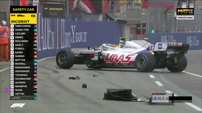 Гран-при Италии. Шумахер разбил болид (видео)