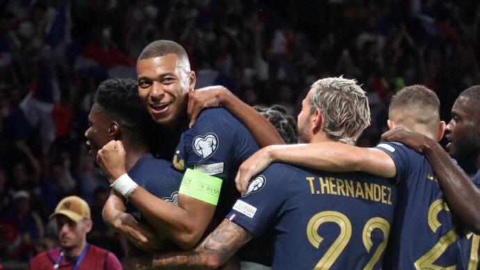 Сборная Франции по футболу обыграла ирландцев и одержала пятую победу подряд в отборе ЧЕ‑2024