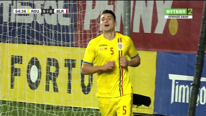 Румыния - Белоруссия. 5:0. Йонуц Неделчару (видео)