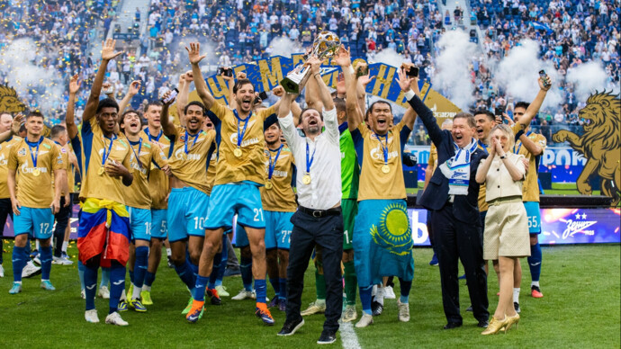 Дмитрий Медведев назвал божьим промыслом победу «Зенита» в нынешнем сезоне РПЛ