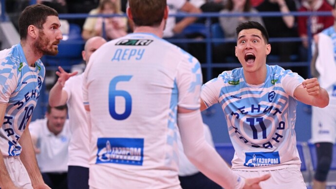 Волейболисты казанского «Зенита» одержали седьмую победу подряд в чемпионате России