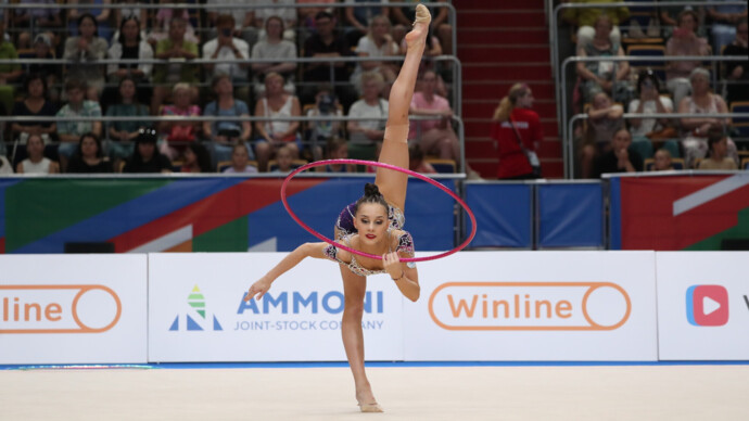 Российская гимнастка Борисова выиграла золото в упражнении с обручем на Играх БРИКС