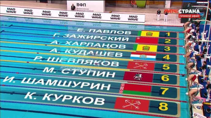 Финальный заплыв на 200 м брассом у мужчин (видео). Чемпионат России. Плавание (видео)