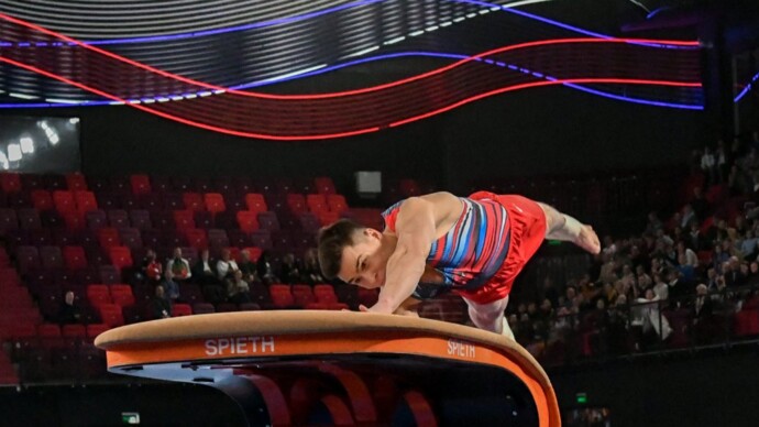 Нагорный победил в опорном прыжке на чемпионате России по спортивной гимнастике