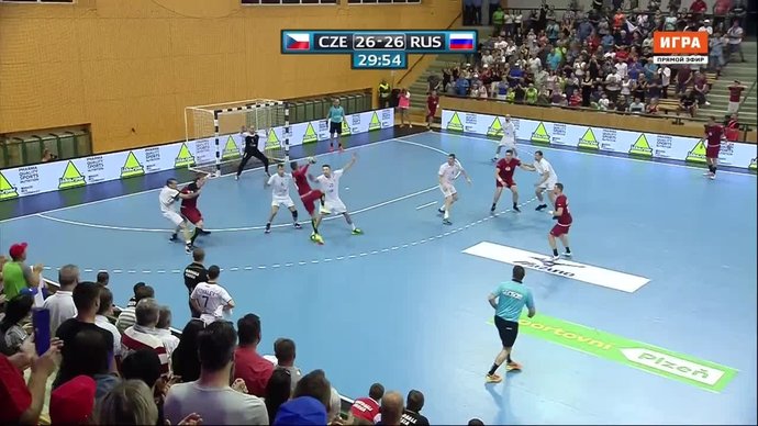 Российские гандболисты уступили в первом матче команде Чехии (видео)