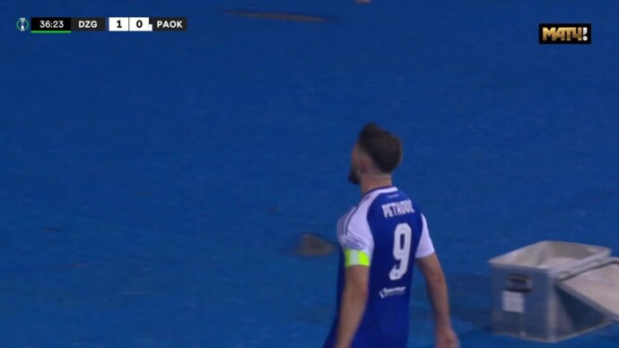Динамо Загреб - ПАОК. 1:0. Гол Бруно Петковича (видео). Лига конференций. Футбол (видео)