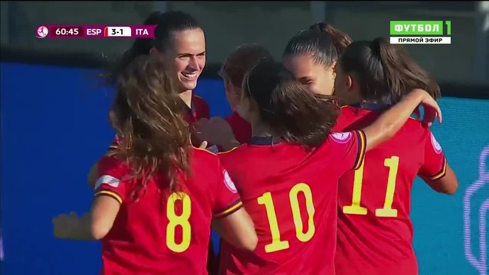 Испания - Италия. Голы (видео). Чемпионат Европы среди девушек (U-19). Футбол (видео)
