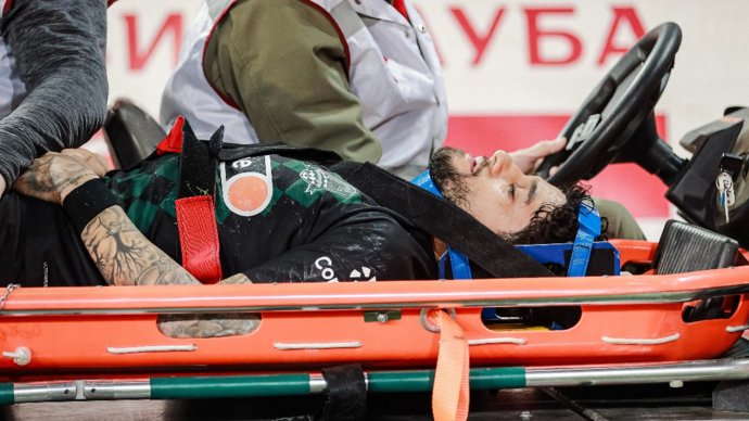 Футболист «Краснодара» Кади получил переломы лицевой части черепа и сотрясение мозга после столкновения с Джикией