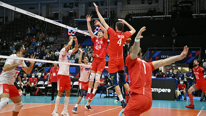 Российские волейболисты уступили Турции на старте чемпионата Европы