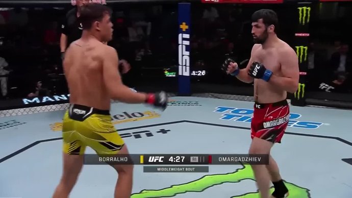 UFC Fight Night. Кайо Борраль против Гаджи Омаргаджиева (видео)