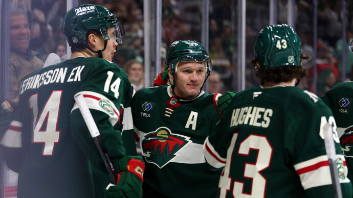 Дубль и результативная передача Капризова помогли Миннесоте обыграть Бостон в матче НХЛ