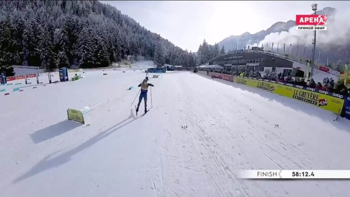 Диггенс выигрывает гонку (видео). Тур де Ски. Гонка преследования. Женщины (видео)