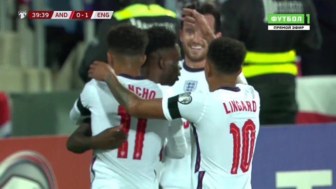 Андорра - Англия. 0:2. Букайо Сака (видео)