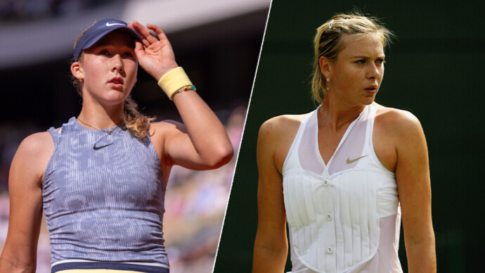 Игра Андреевой очень сильно отличается от игры Шараповой, заявила теннисистка Вихлянцева