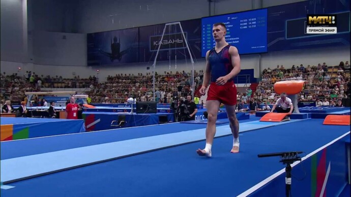 Опорный прыжок Даниела Маринова (видео). Игры БРИКС. Спортивная гимнастика (видео)