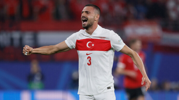 Футболист сборной Турции Демирал дисквалифицирован на два матча ЕВРО‑2024 — СМИ